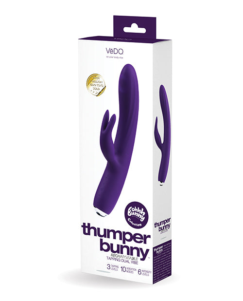 Vedo Thumper Bunny Rechargeable Dual Vibe - Deep Purple