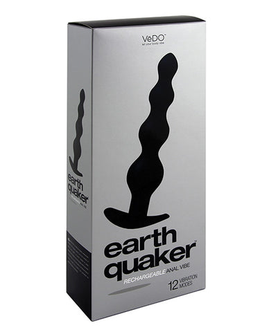 Vedo Earth Quaker Anal Vibe - Just Black