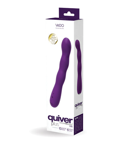 Vedo Quiver Plus Rechargeable Vibe - Deep Purple