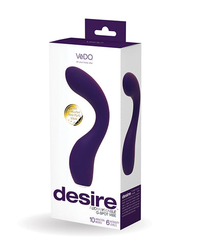 VeDo Desire Rechargeable G-Spot Vibe - Purple