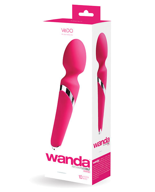 Vedo Wanda Rechargeable Wand - Foxy Pink