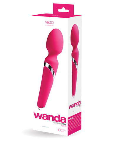 Vedo Wanda Rechargeable Wand - Foxy Pink