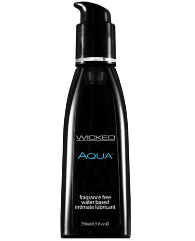 Wicked Sensual Care Aqua Waterbased Lubricant - 8.5 Oz Fragrance Free