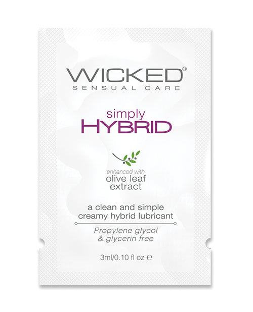 Wicked Sensual Care Simply Hybrid Lubricant - .1 Oz.