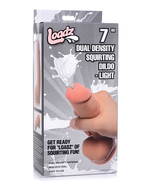 Loadz 7" Dual Density Squirting Dildo - Light