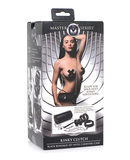 Master Series Kinky Clutch Black Bondage Set W-carrying Case