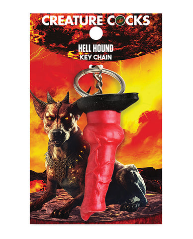 Creature Cocks Hell-Hound Silicone Key Chain - Red