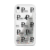Liquid Glitter iPhone Case With Black Lettering
