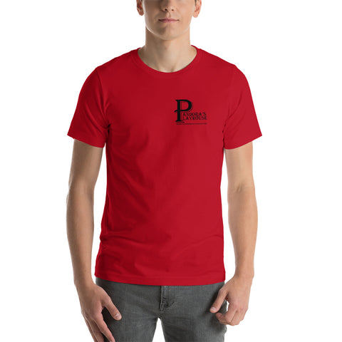 Men's Red T-Shirt With Black Lettering