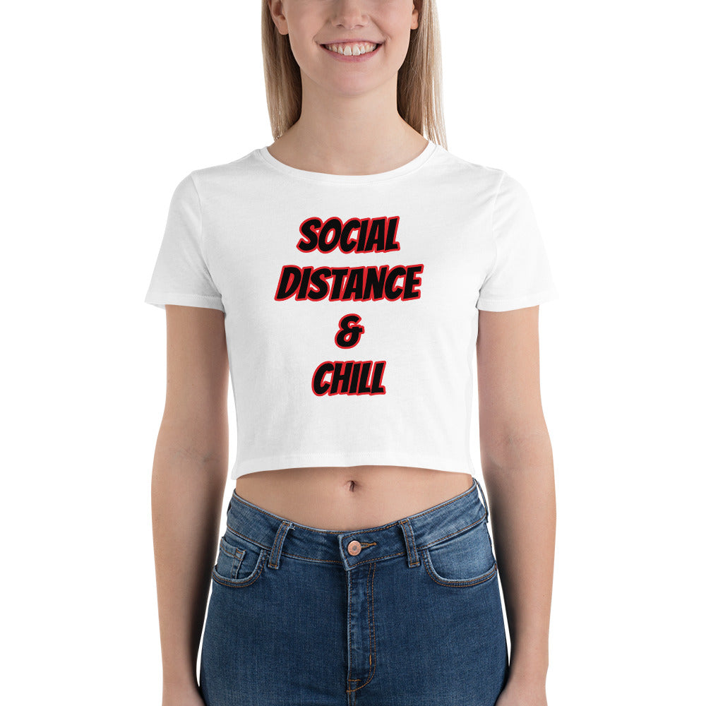 Social Distance & Chill Women’s Crop Tee