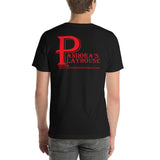 Men's Black T-Shirt With Red Lettering